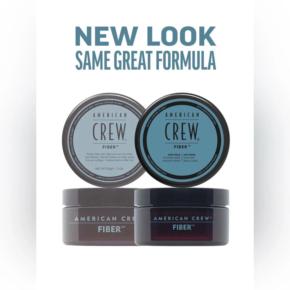 2- American Crew Pomade 2 3OZ Jars R U Can Mix Match W/Pomade & Fiber R 2 Fibers